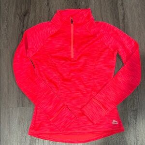 RBX Red Fitted Sweatshirt with Long Sleeves